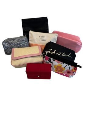 Assorted Women’s Lancôme Cosmetic Pouch bundle of 8 nwot